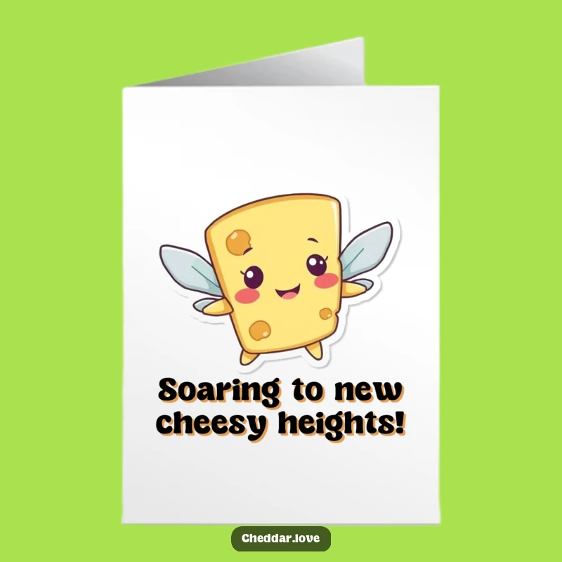 Free Printable Cheese Congrats Card: Cracker Wings Downloadable Digital Success