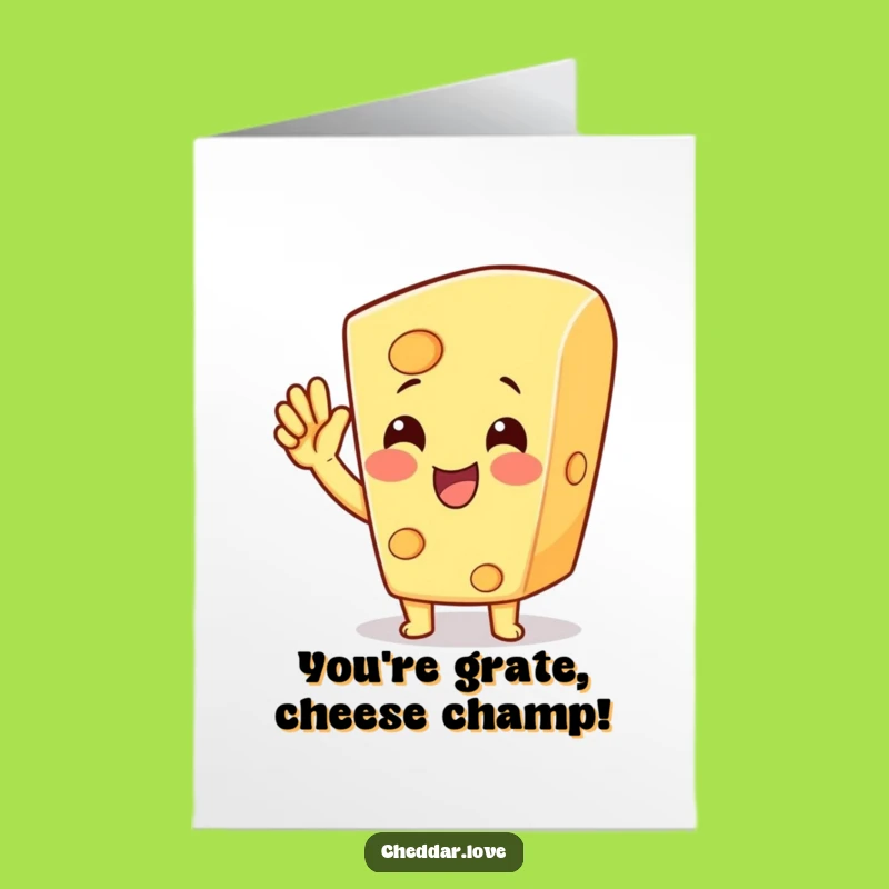 Free Printable Congrats Card: Cheesy Victory! - Funny Downloadable Achievement Gift