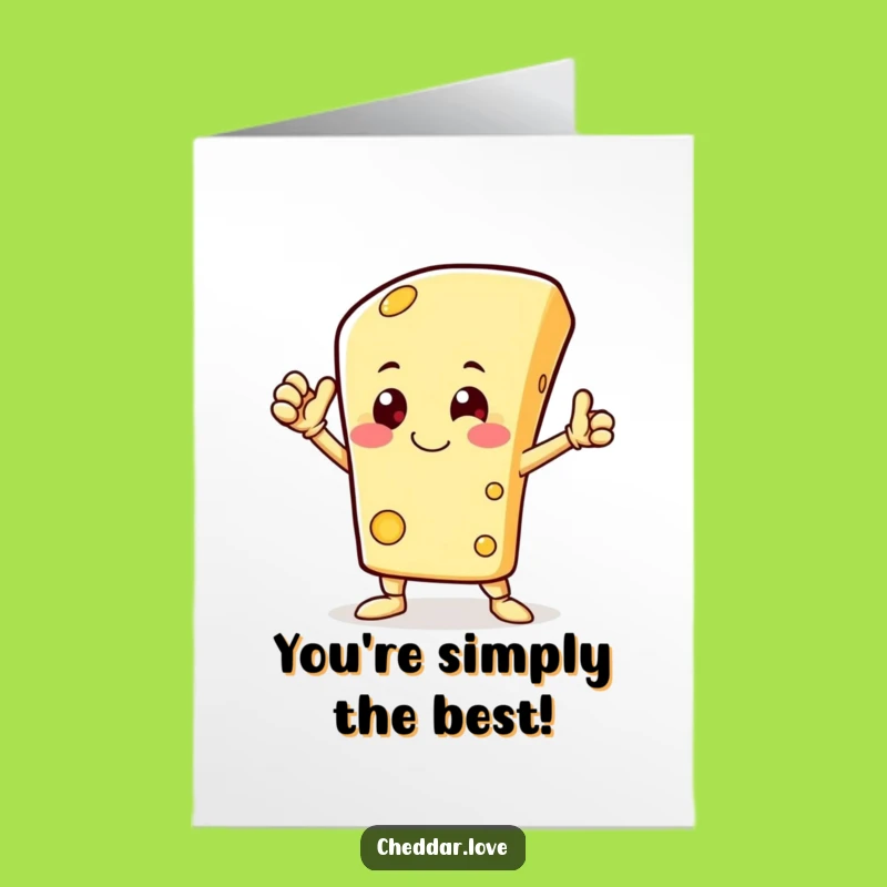 Free Printable Congrats Card: Heroic Cheese - Humor Downloadable!