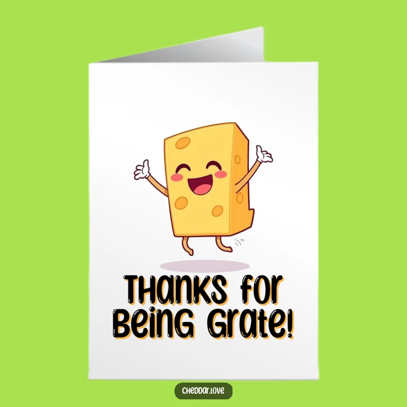 Free Printable Thank You Card: Cheesy Triumph Dance, Amusing DIY Gesture