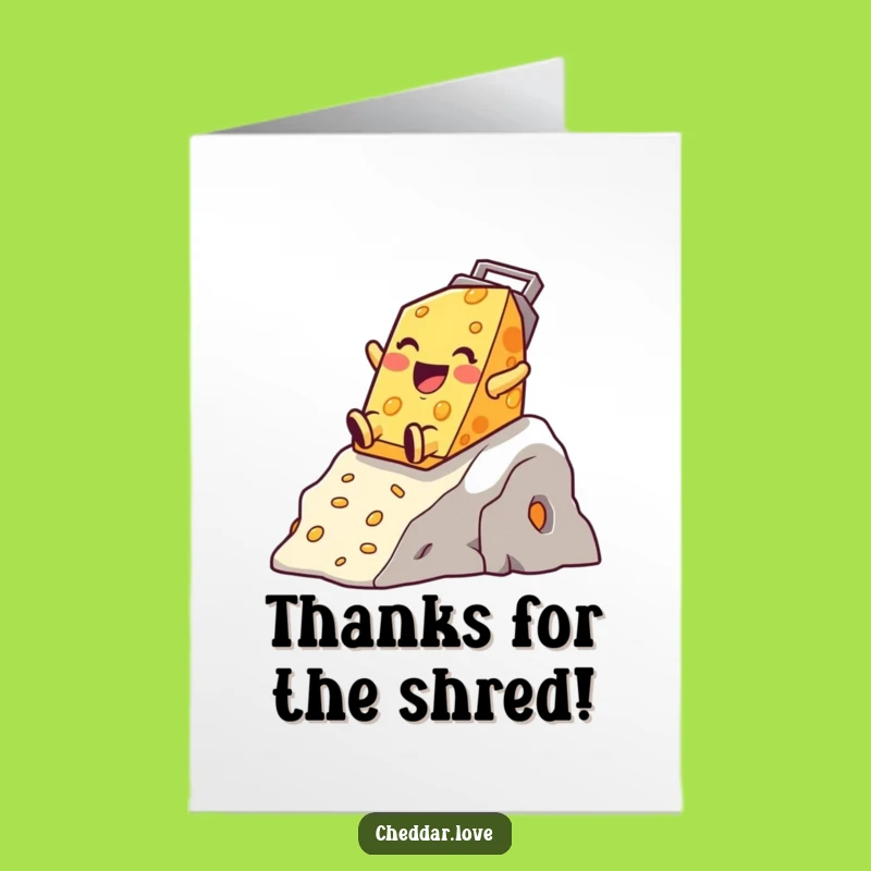 Free Printable Thank You Card: Grater Slide Cheese - Fun Thanks
