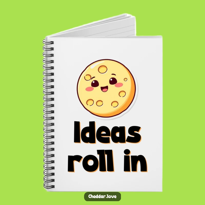 Funny Bouncing Cheese Notebook: Cheerful cheese slice journal, a fun and funny gift for writers!