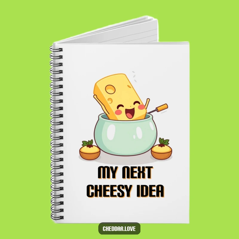Funny Cheese Fondue Notebook: Jot Down Ideas with Cheesy Humor