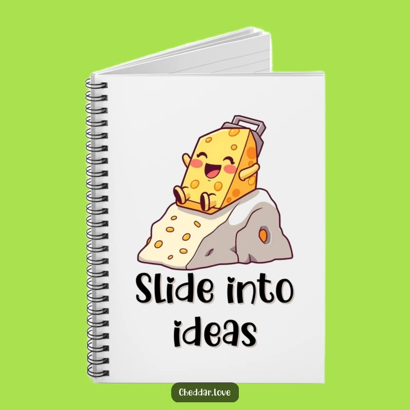Funny Cheese Grater Slide Notebook - Journal Your Cheesy Adventures
