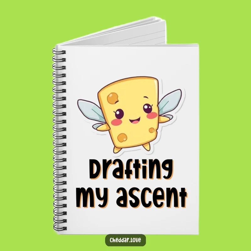 Funny Flying Cheese Notebook: Take Flight with Your Ideas!
