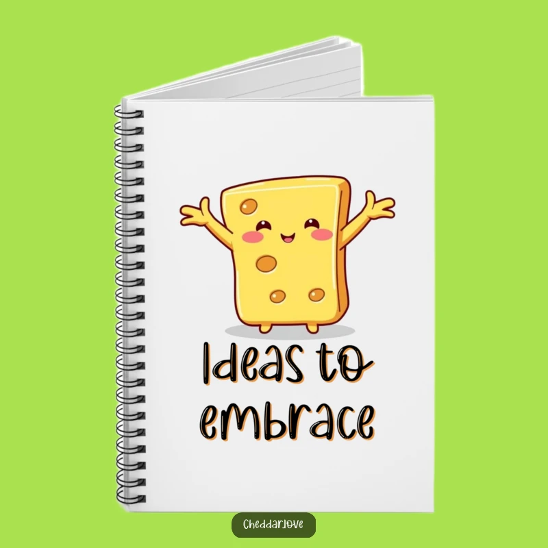 Funny Hugging Cheese Notebook: Cheesy Affection, Journal Your Thoughts!