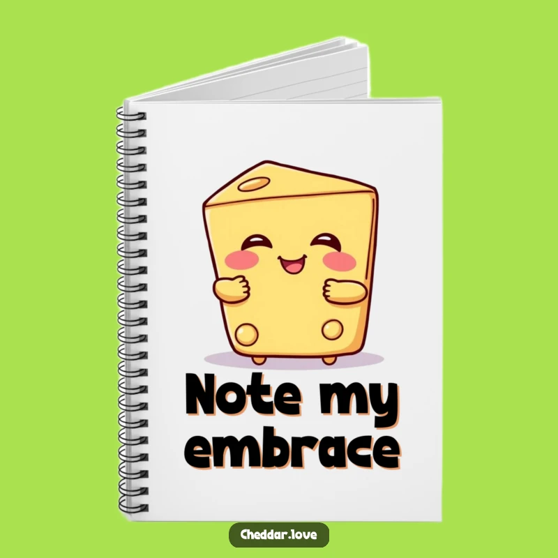 Funny Hugging Cheese Notebook: Cheesy thoughts journal, a delightful funny gift for note-takers!