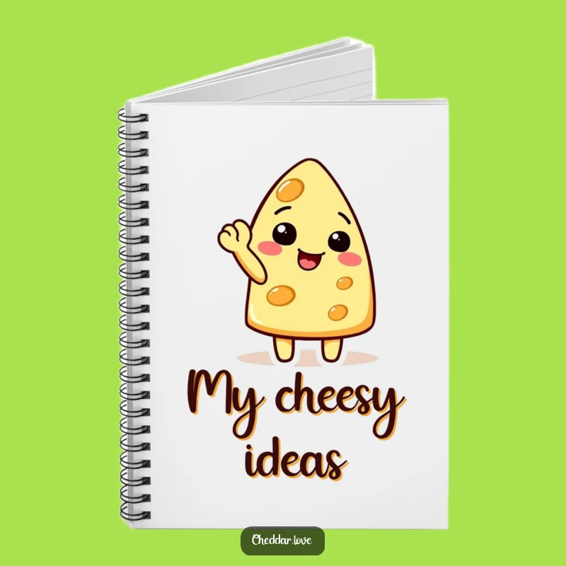 Funny Waving Cheese Notebook: Jot Down Ideas with Cheerful Wit