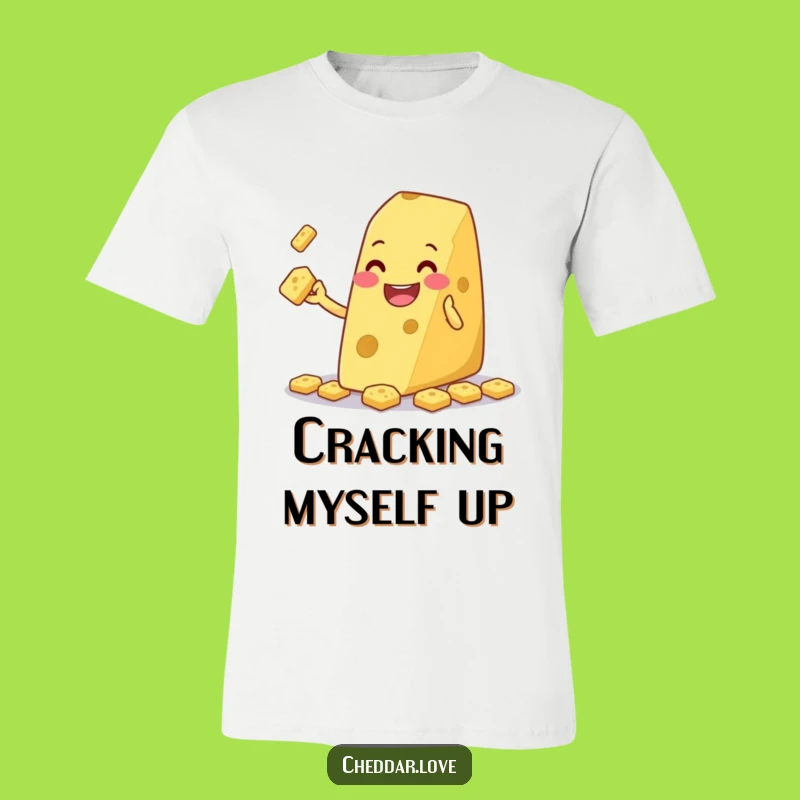 Funny Juggling Cheese Wedge T-Shirt: Wear Your Playful Snack Skills