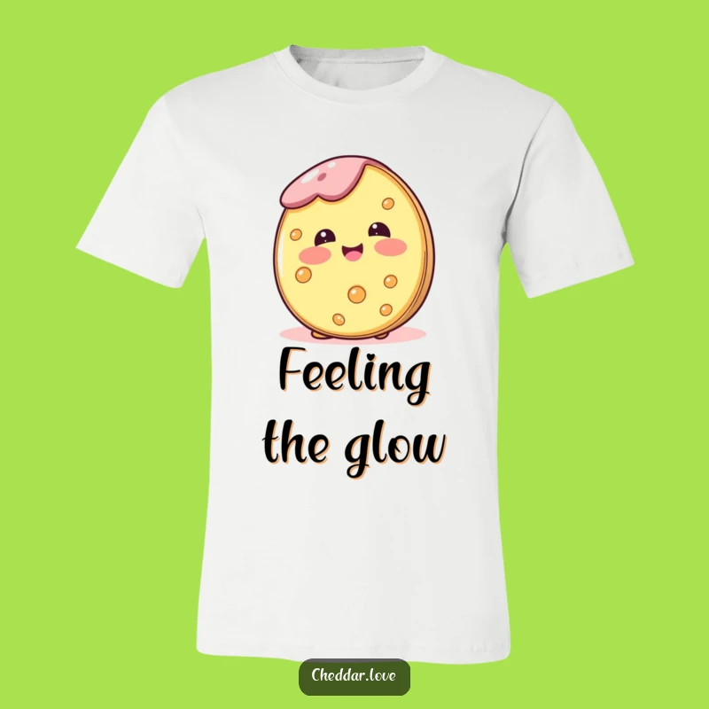Funny Blushing Cheese T-Shirt: Wear Your Happy Heart