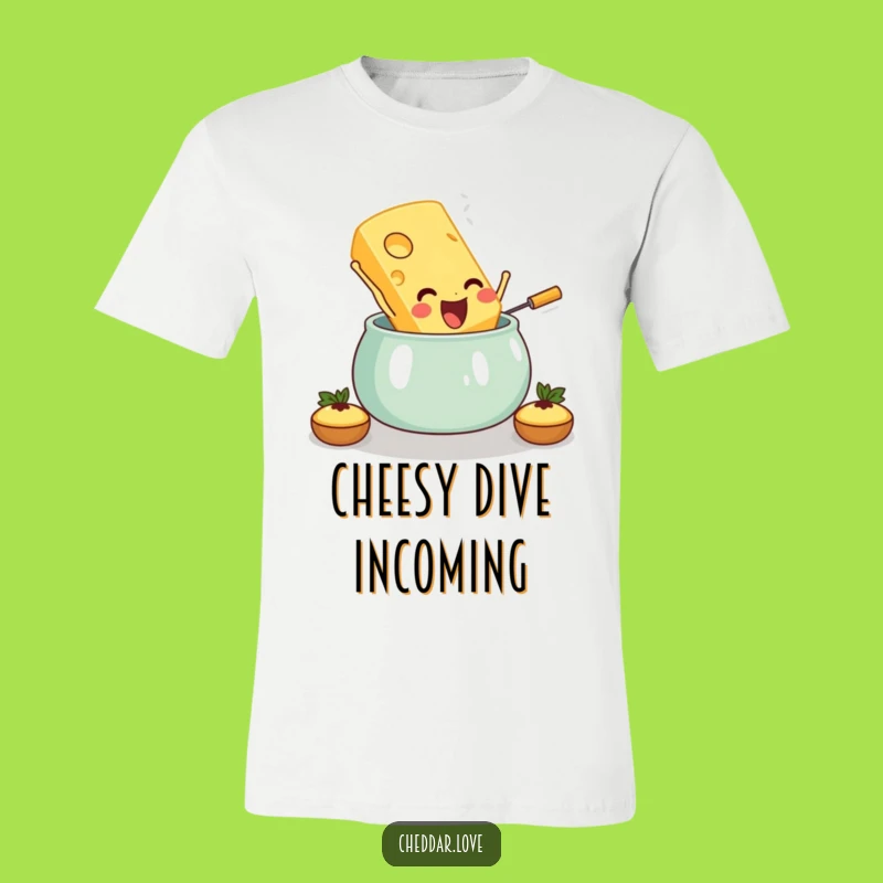 Funny Cheese Slice Fondue T-Shirt: Embrace Your Inner Cheese Aficionado