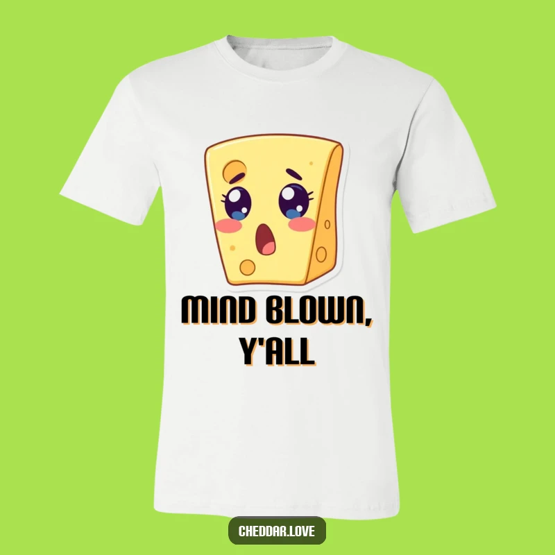 Funny OMG Cheese Slice T-Shirt: Wear Your Shock with Humorous Style!