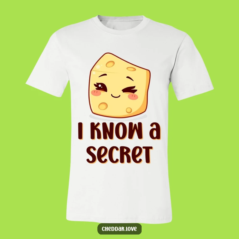 Funny Winking Cheese T-Shirt: Mischief Maker Design, Hilarious Shirt for Cheeky Fun!