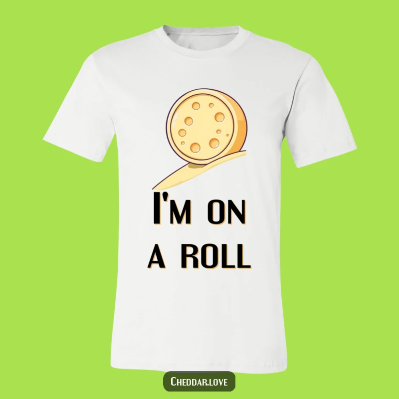 Funny Rolling Cheese T-Shirt - A Hilarious Gift for Dairy Fans