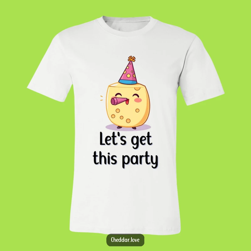 Funny Party Animal Cheese Wheel T-Shirt: Wear Your Celebration, Funny Gift!