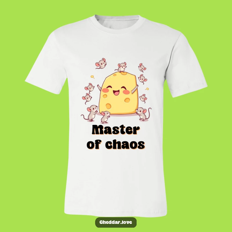 Funny Cheese Wedge T-Shirt: Juggling Mice - Hilarious & Quirky Tee