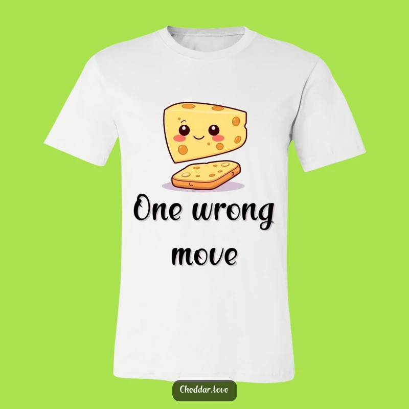 Funny Cheese T-Shirt: Cracker Balance Act, Great Humor Gift
