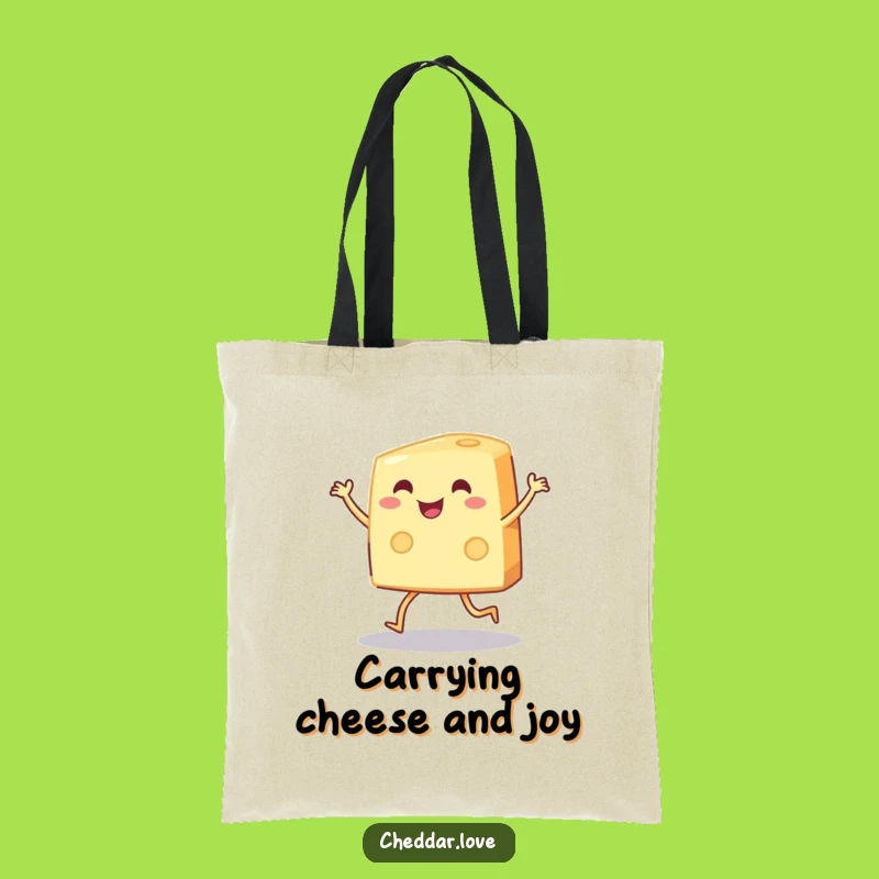 Funny Cheese Dance Tote Bag: Spacious and Hilarious Bag, Perfect Funny Gift!