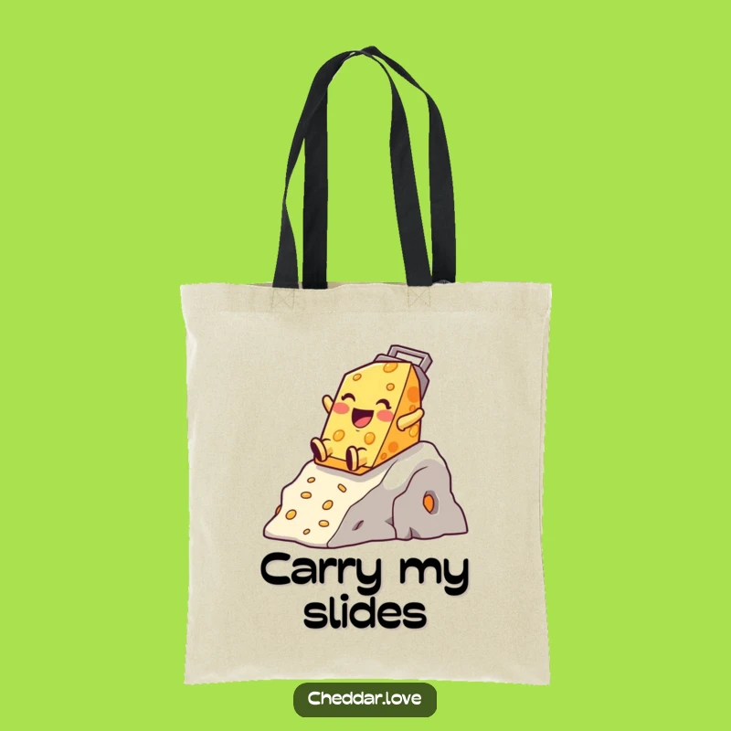 Funny Cheese Grater Slide Tote Bag - Carry Your Fun & Essentials