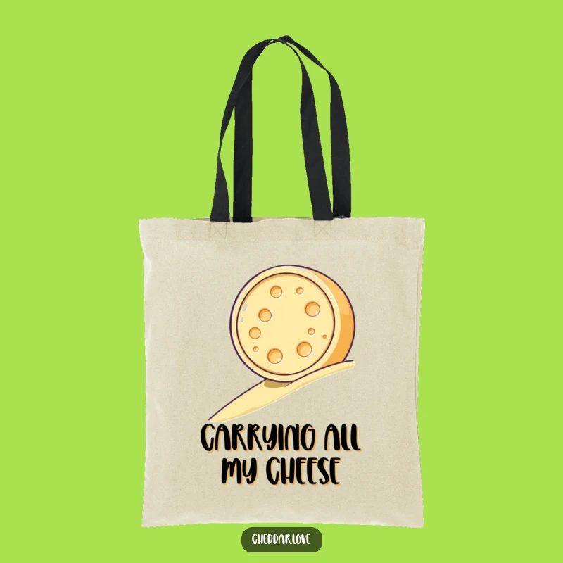 Funny Cheese Rolling Tote Bag - Practical and Hilarious Gift Idea