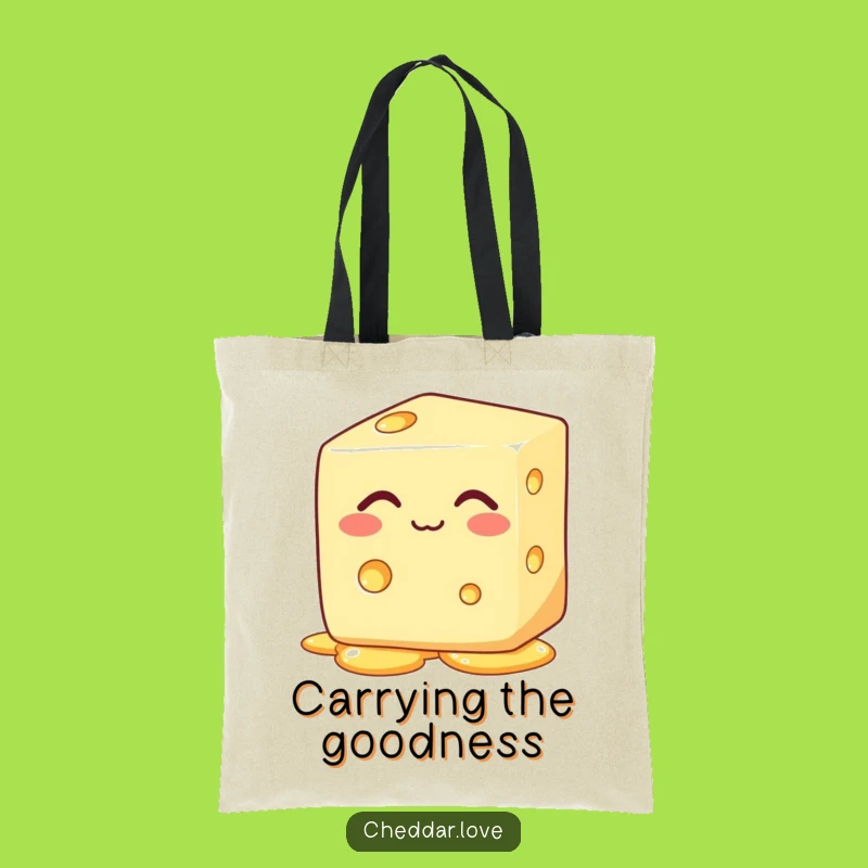 Funny Melting Cheese Tote Bag: Carry Your Goods with Cheesy Style