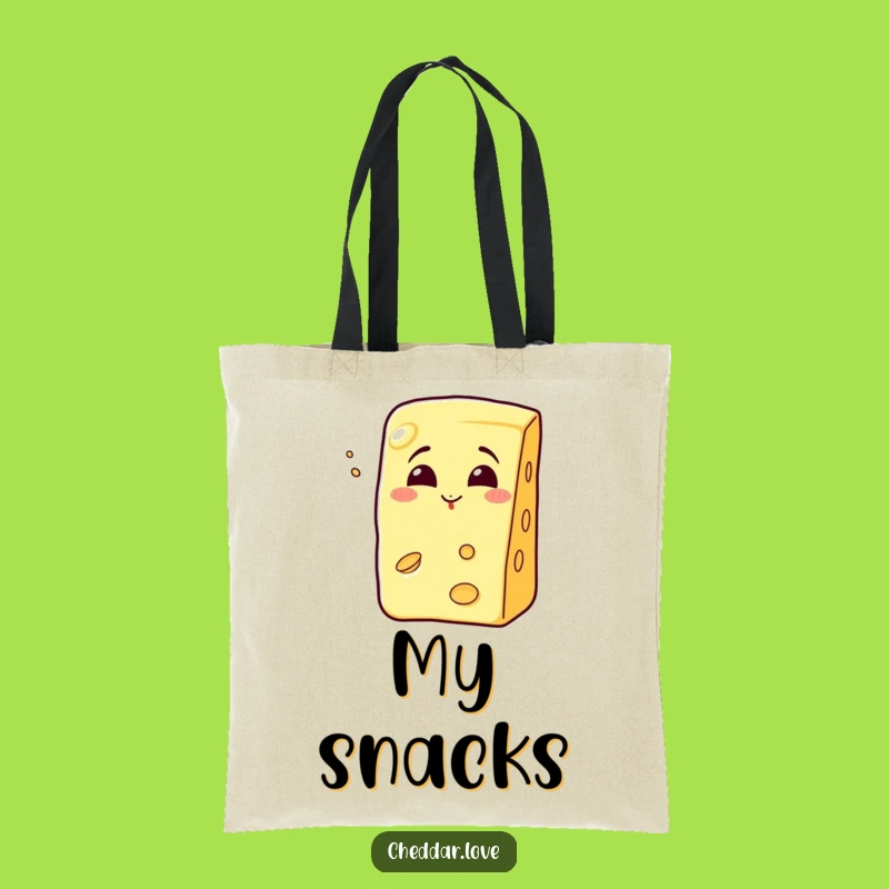 Funny Kissing Cheese Wedge Tote Bag - Carry Love & Laughs Everywhere!