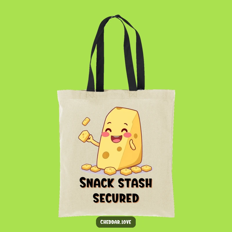 Funny Juggling Cheese Wedge Tote Bag: Carry Your Snacks with Playful Flair